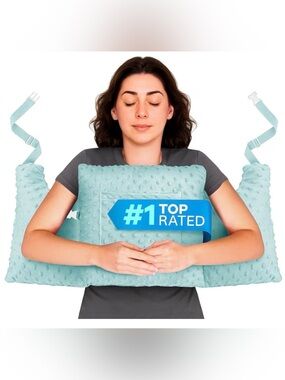 Zomaple Aqua Mastectomy Pillow Mastectomy Pillow Post Surgery Washable Cover